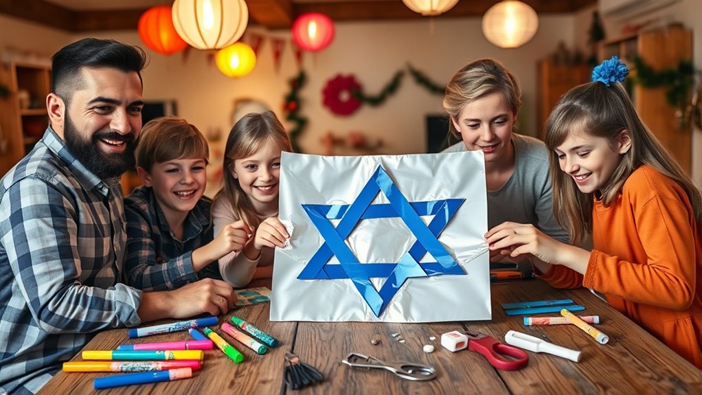 diy hanukkah star art