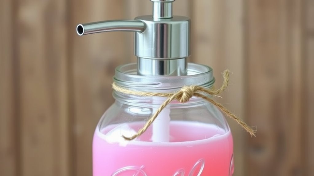 diy rustic soap dispenser