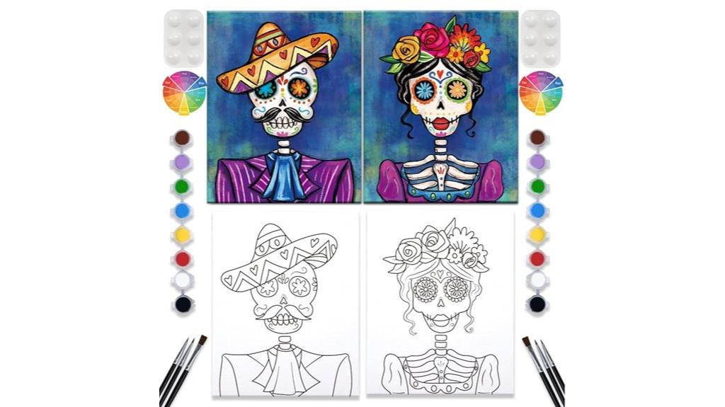 double canvas painting set