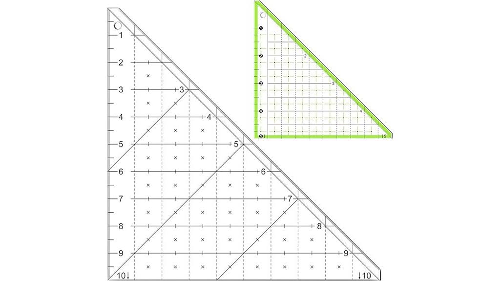 dual folded corner rulers