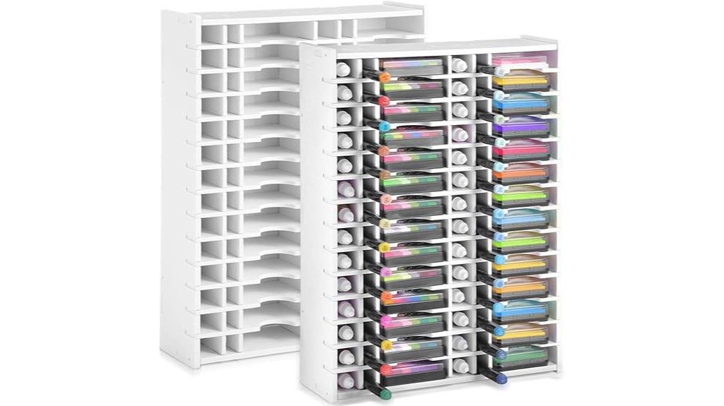 dual ink pad storage racks
