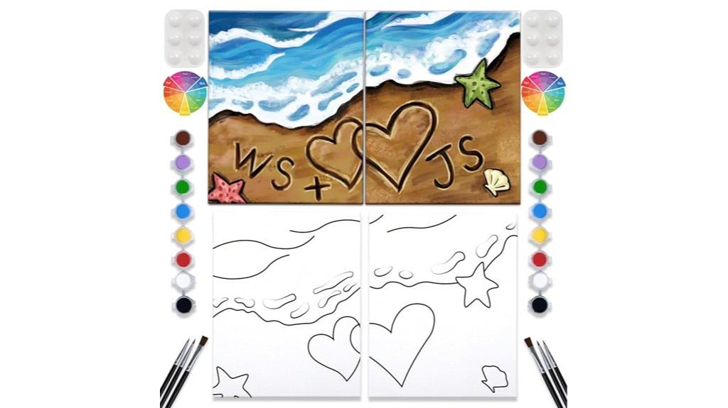 dual paint and sip sets