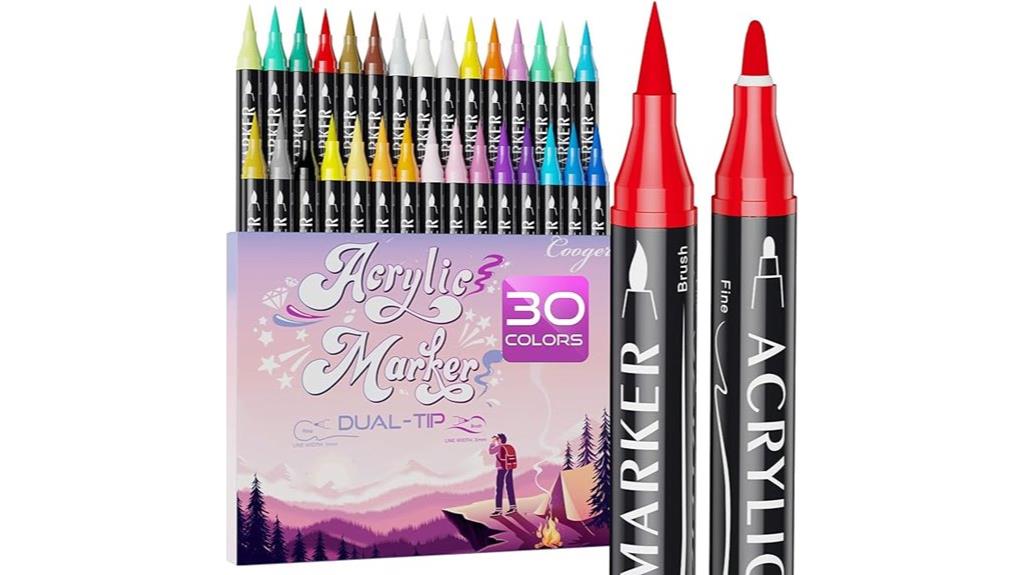 dual tip acrylic markers