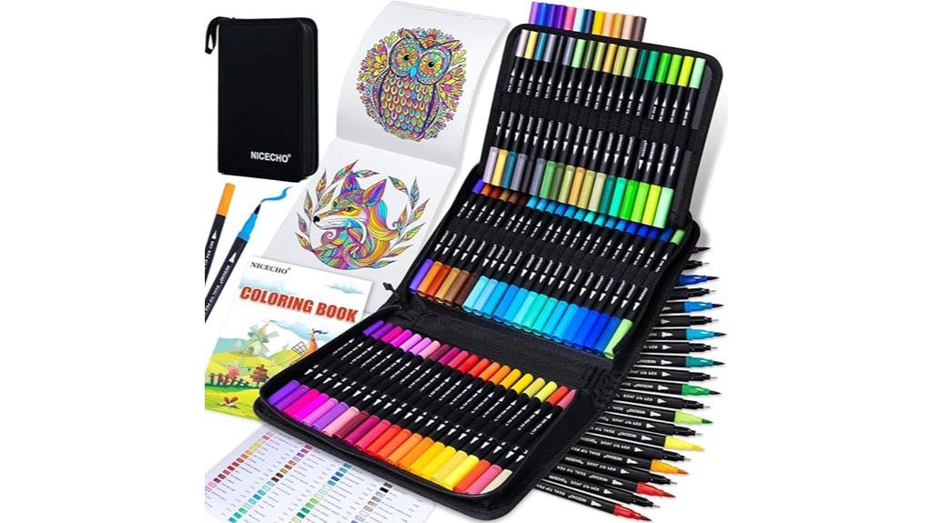 dual tip art markers