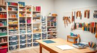 efficient craft room organization
