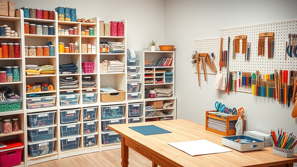 efficient craft room organization