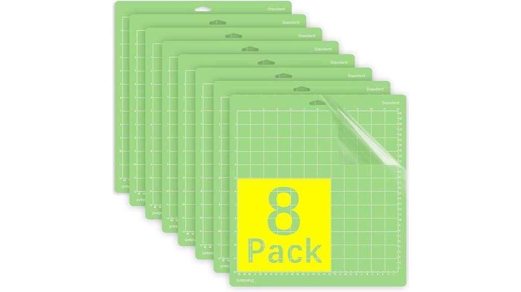 eight 12x12 cutting mats
