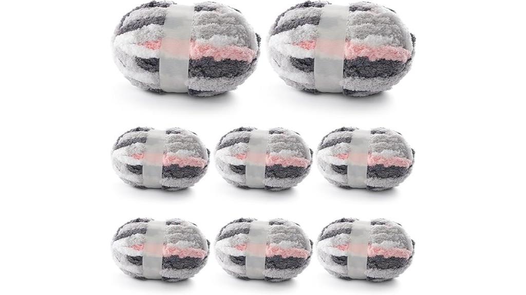 eight piece chunky yarn set