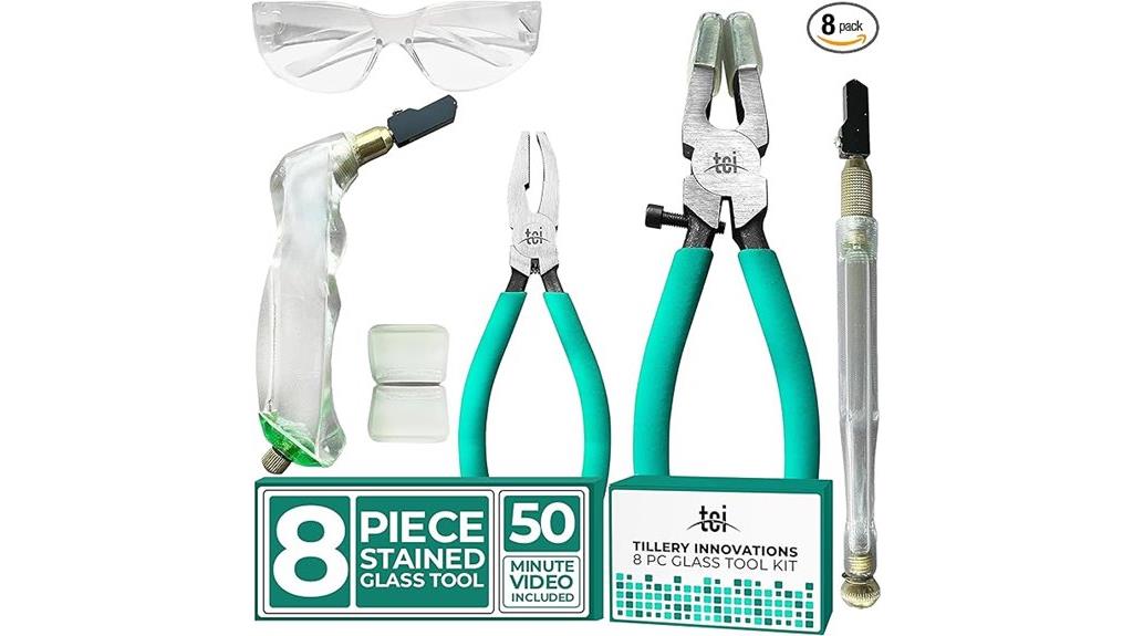 eight piece stained glass kit
