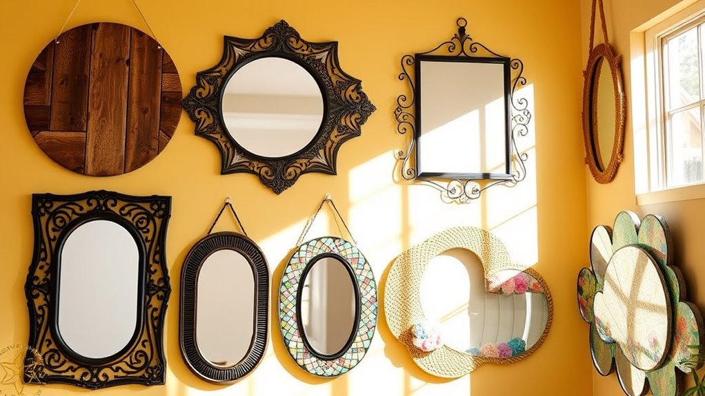 eight unique mirror crafts