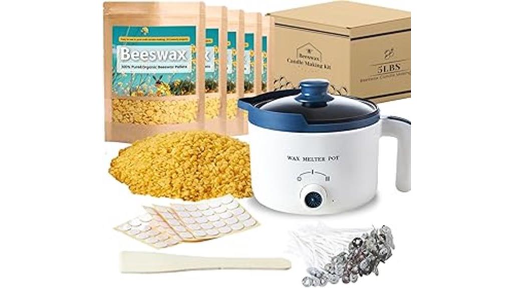 electric beeswax candle kit