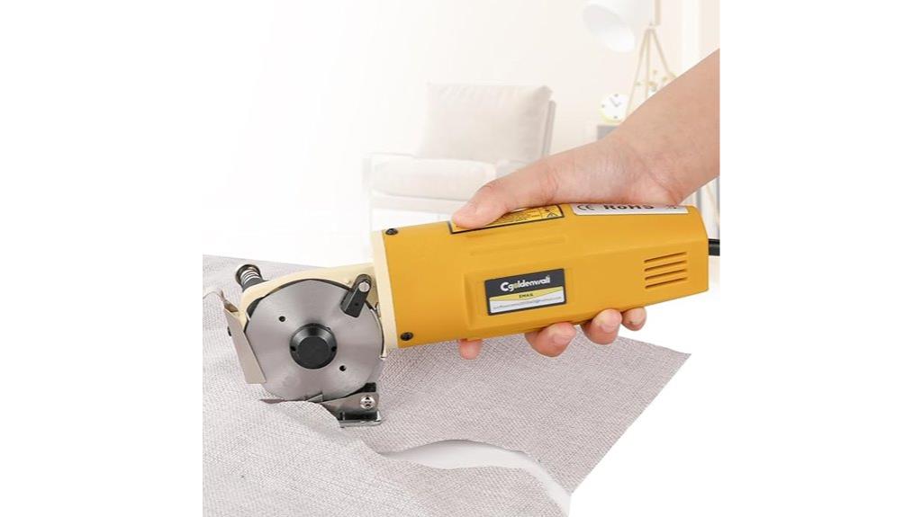 electric rotary fabric cutter