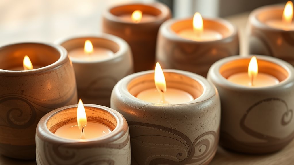 elegant handcrafted candle holders