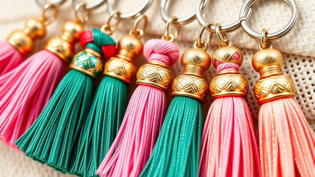 elegant tassel keychain accessories