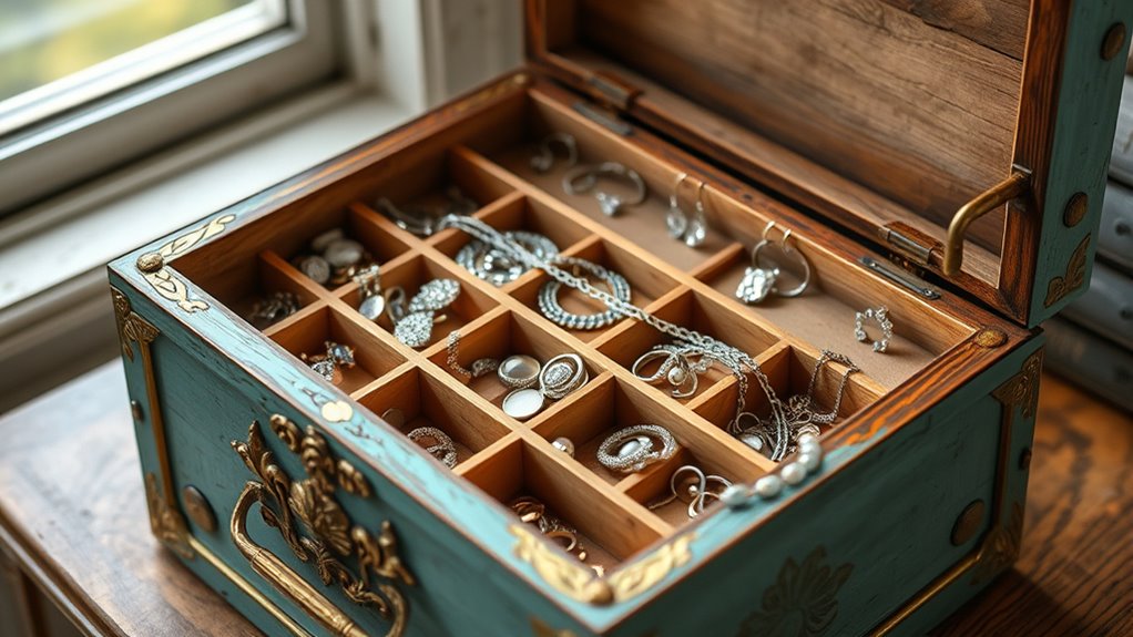 elegant vintage jewelry storage