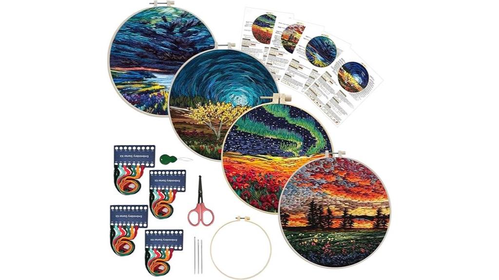 embroidery kit four pack