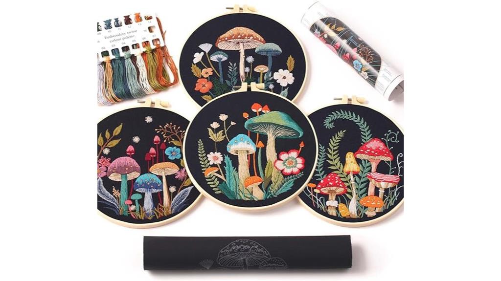 embroidery kit with patterns