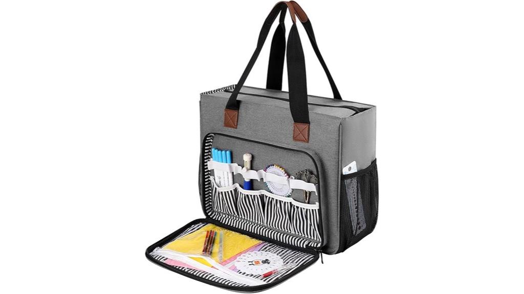 embroidery project carrying bag