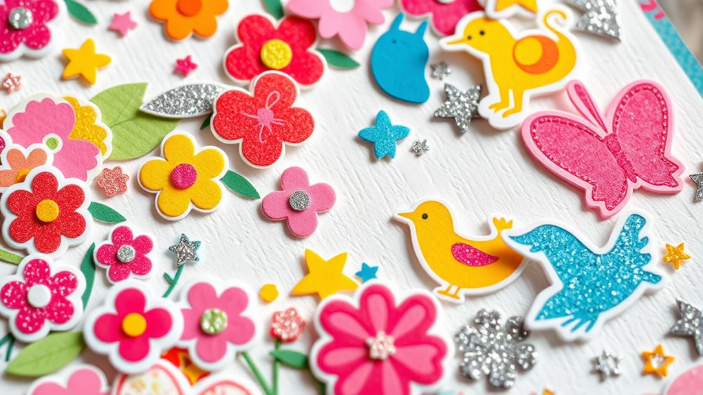 enhance pages with stickers