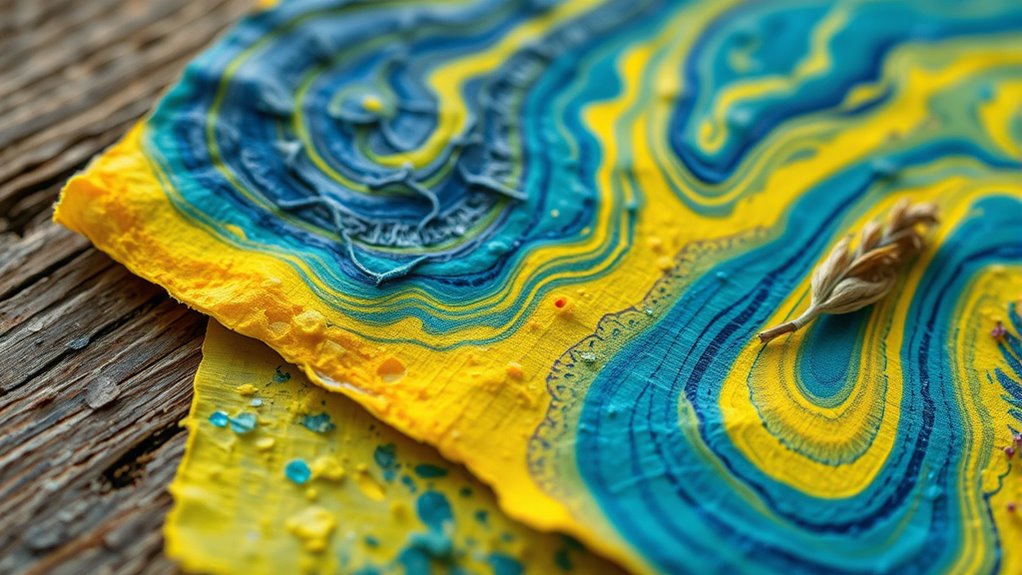 experiment with textures and colors