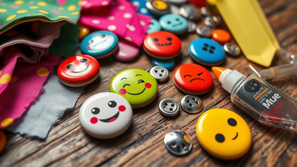 express yourself with custom buttons