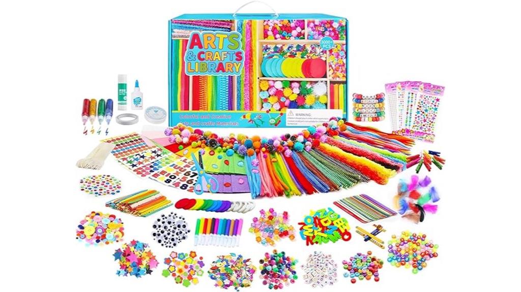 extensive kids art supplies