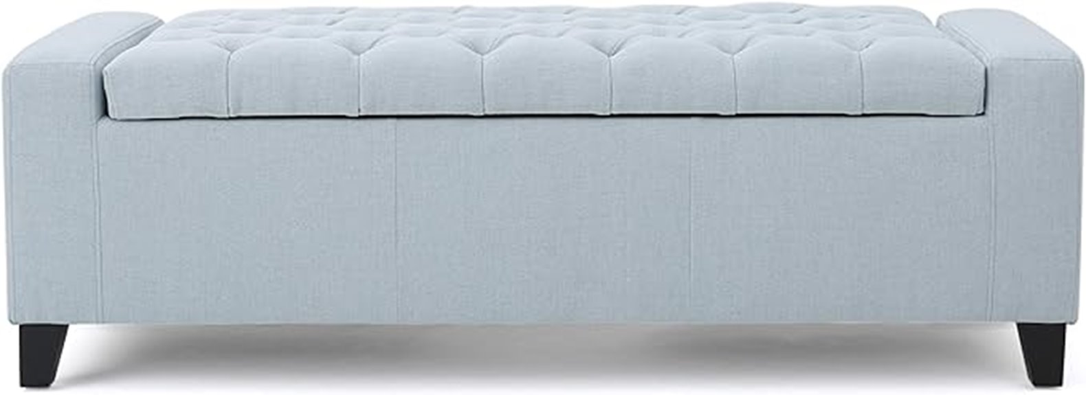 fabric storage ottoman