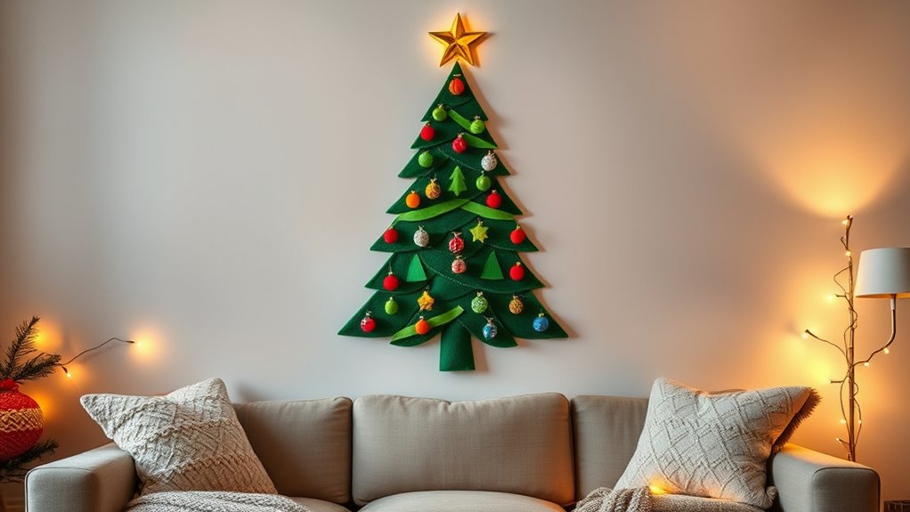 felt christmas tree craft
