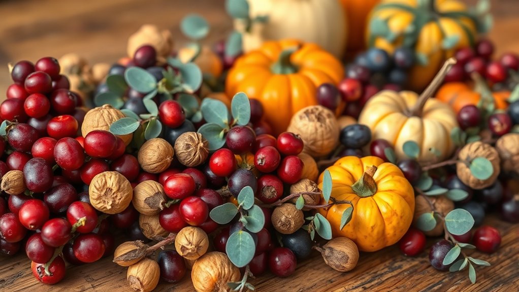 festive fruit nut garland