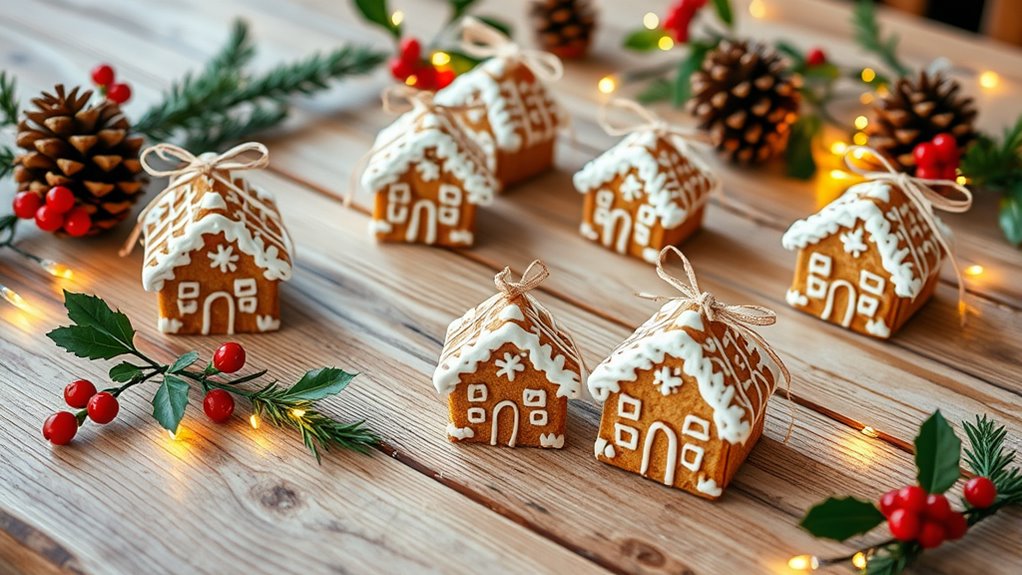 festive personalized cookie place cards