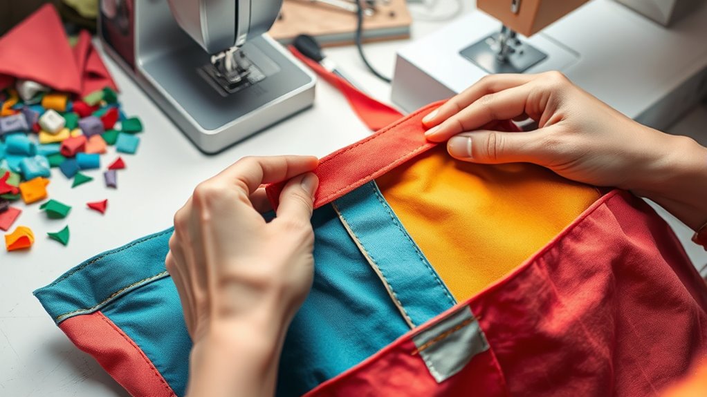 finish sewing and pressing