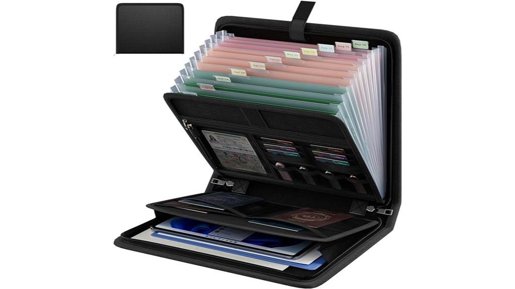 fireproof accordion organizer
