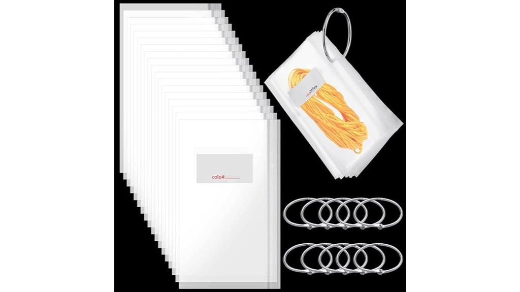 floss storage binder bags