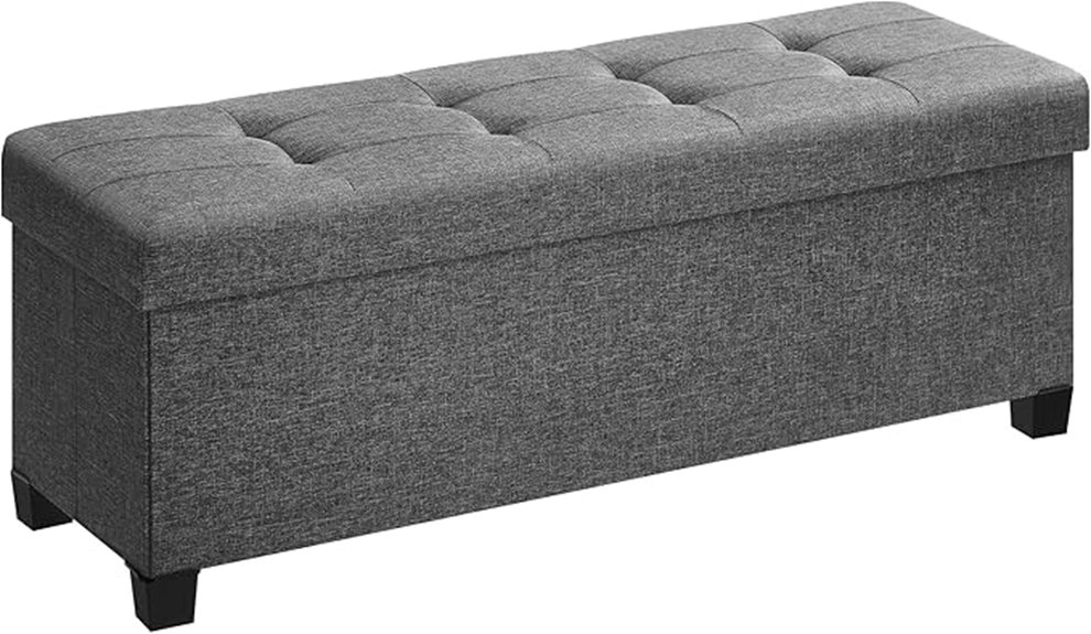 foldable ottoman with legs
