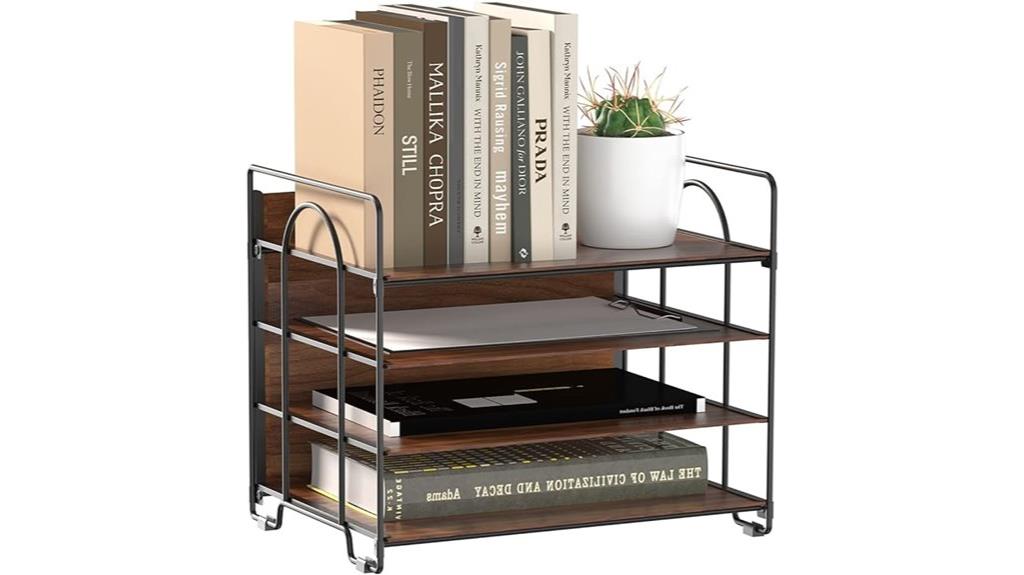 four tier paper organizer