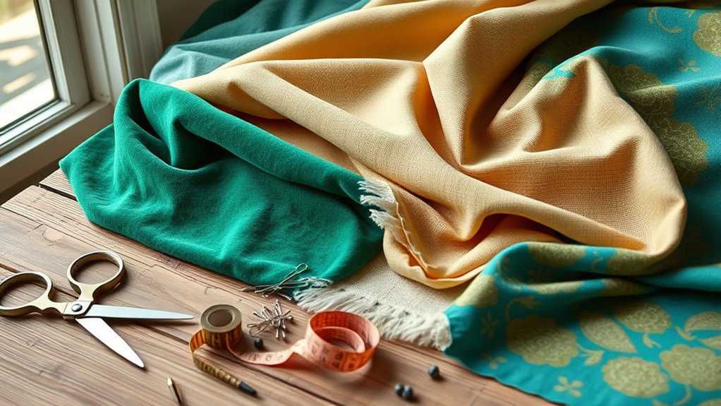 gather materials and fabric