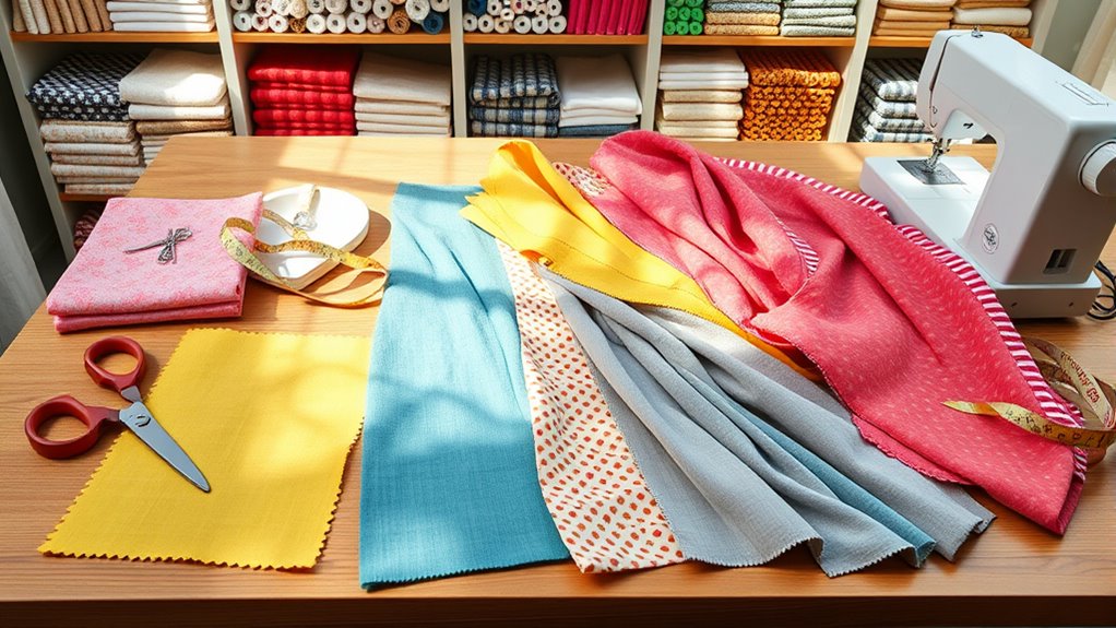gather supplies and select fabric