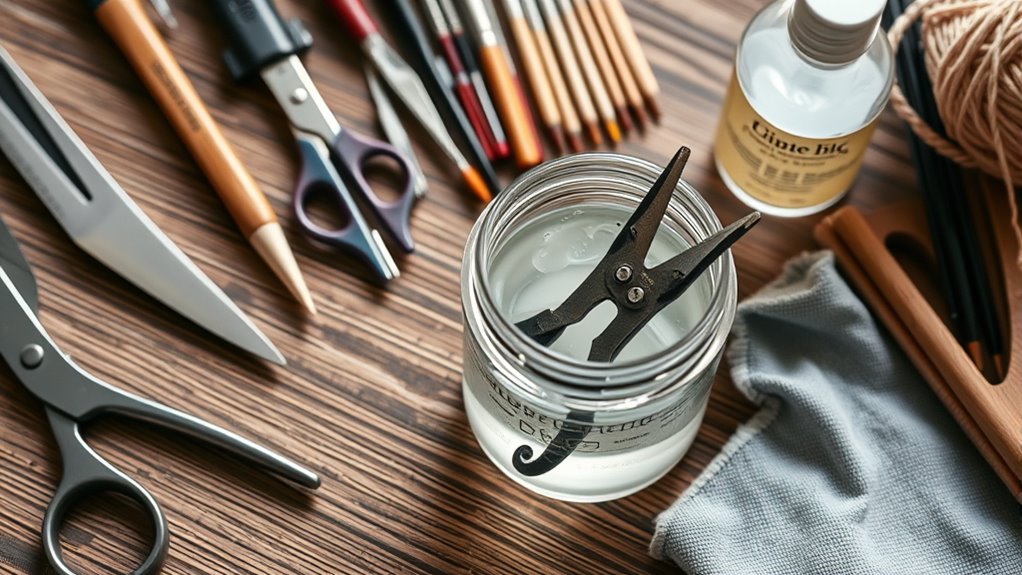 gather tools and cleaning supplies