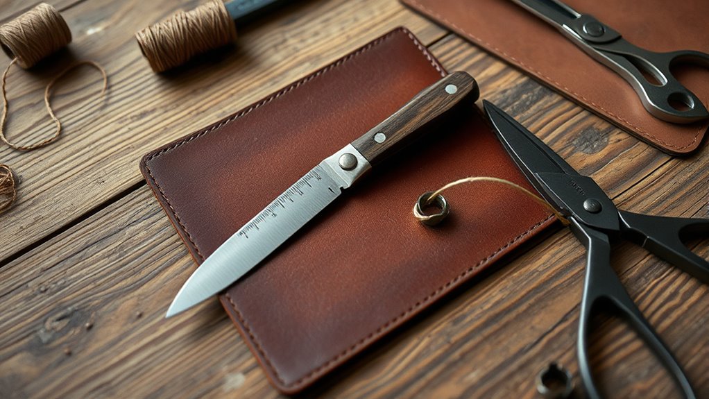gathering essential leather crafting tools