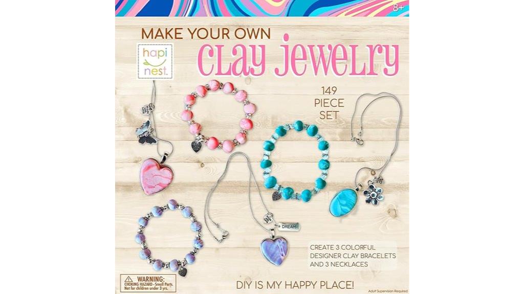 girls clay jewelry kit