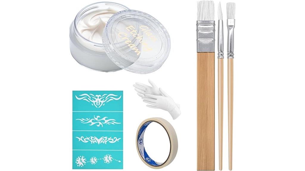 glass etching supplies kit