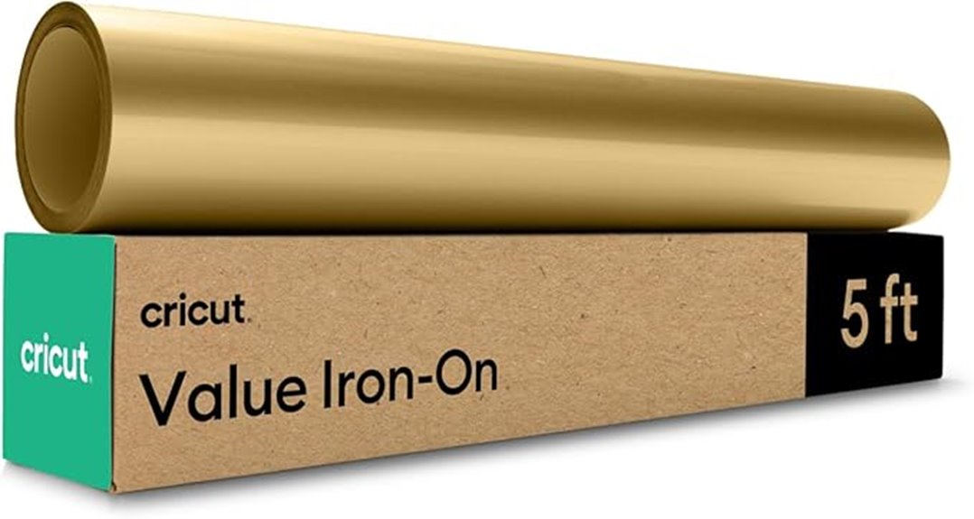 gold iron on vinyl