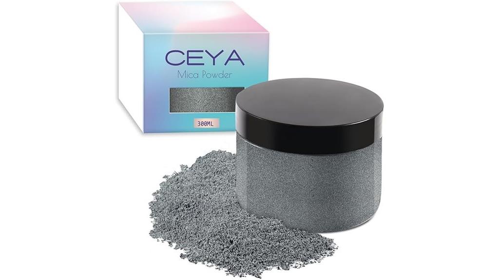 grey pearlescent mica powder