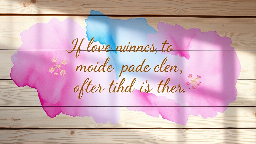 hand painted watercolor quote art