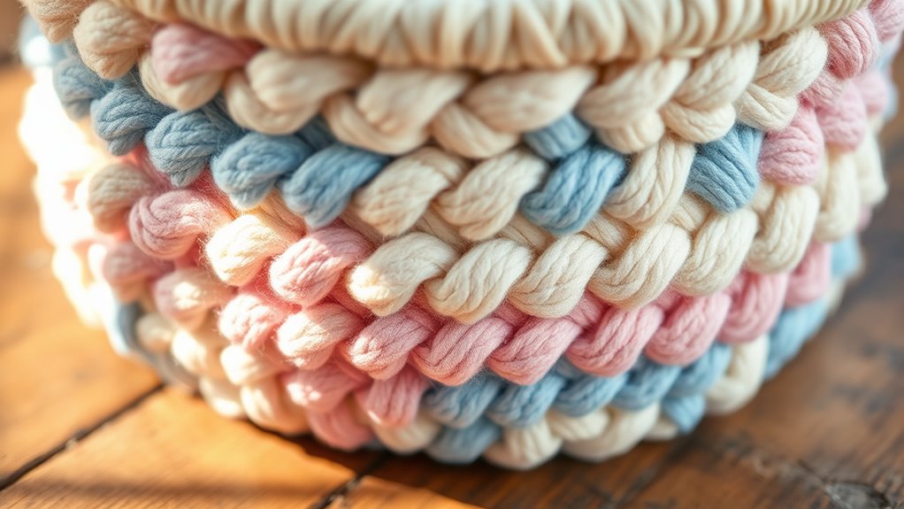 handmade cozy woven storage
