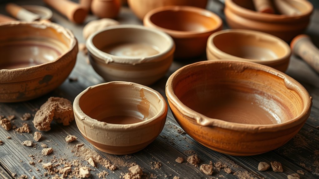 handmade rustic clay decor