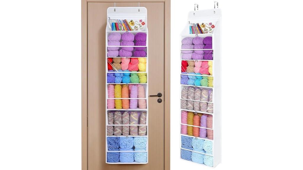 hanging yarn storage organizer