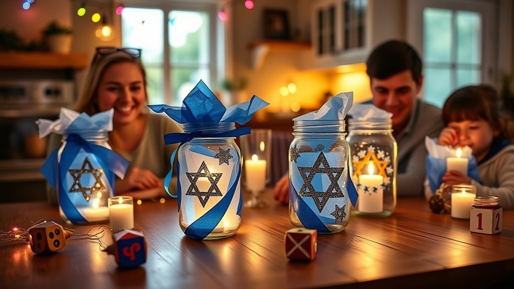 hanukkah mason jar decorations