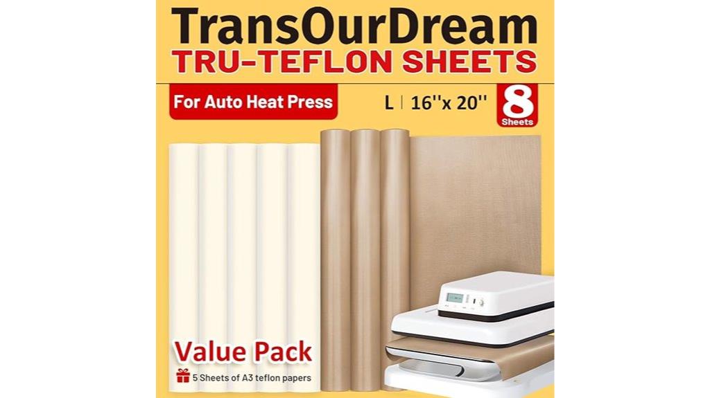 heat press teflon sheets