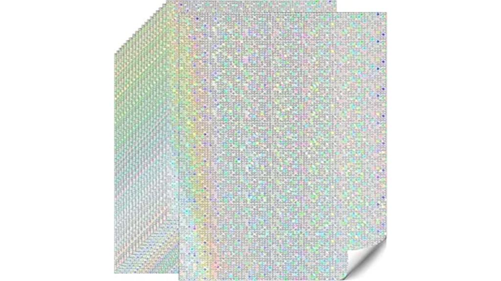 holographic 8 5x11 cardstock